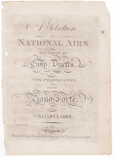 A Selection of National Airs
arranged as Easy-Duetts 